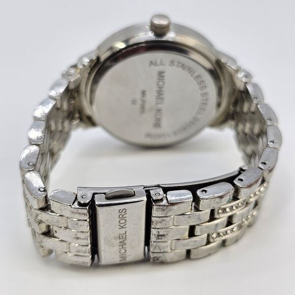 Michael Kors Silver Women's Watch with Crystal Accents - Picture 9 of 13